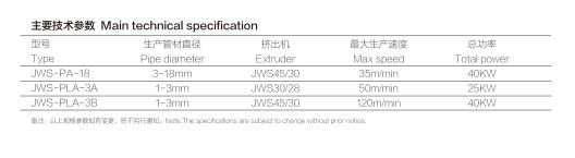 3D打印耗材、专用汽车小管挤出生产线参数.jpg